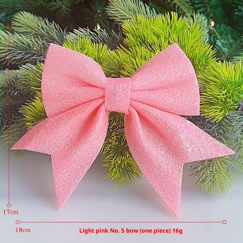 1/2PCS Large Red Gold Sparkling Bow Glitter Christmas Ribbon Bowknot Xmas Tree Hanging Ornaments New Year Home Decoration