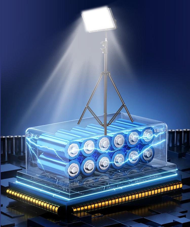 Rechargeable LED Night Market Stall Lamp: Super Bright Outdoor Lighting with Emergency Power Outage Support.