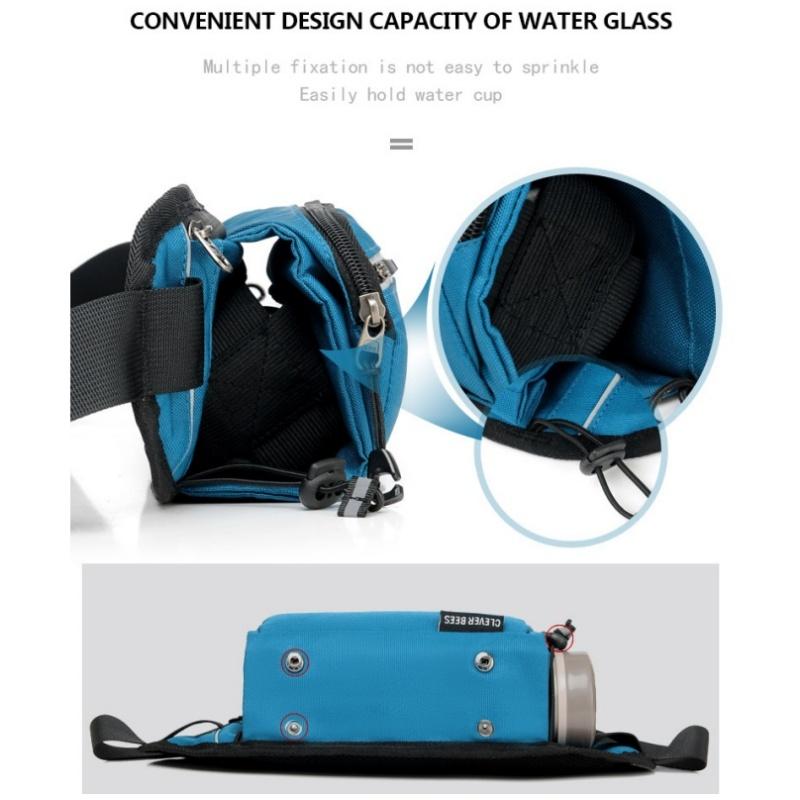 Outdoor Sport Bauchtasche Multifunktionale Offroad-Lauftasche Unisex Freizeitgürtel Hüfttasche Handy Bauchtasche Nachtlauf Ausrüstung Zubehör