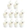 2/3/4/5/6/8/10Pcs White Rabbit Clog Shoe Charm Lightweight DIY Clog Slipper