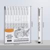9-teiliger Liner-Mikron-Markerstift, schwarze, wasserfeste Tinte für Manga, Zeichnen, Skizzieren, Nadelstift, Hookline-Stift, Skizzen-Schreibwarenset, Künstlerbedarf