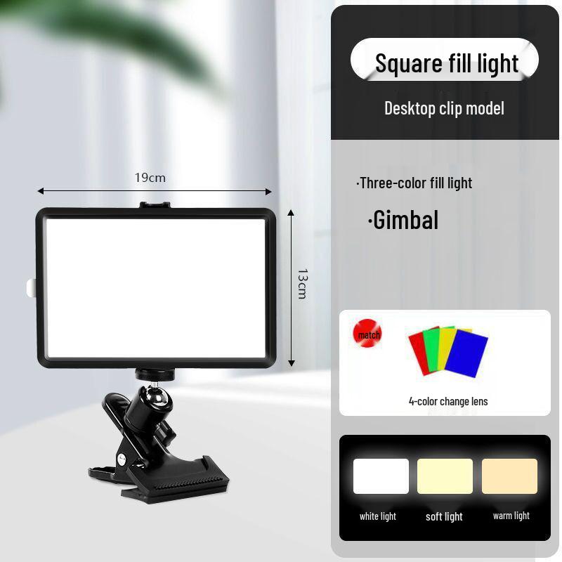 Portable LED Fill Light for Influencers & Photographers: Enhance Beauty with Skin-Softening Filter