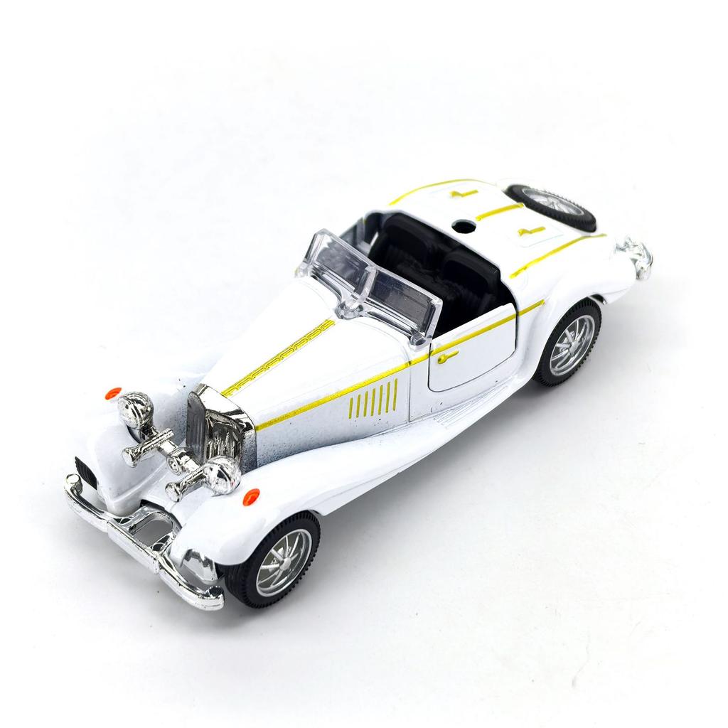 1PC 1:38 alloy classic car retro 500K car model static collection gift cake ornament
