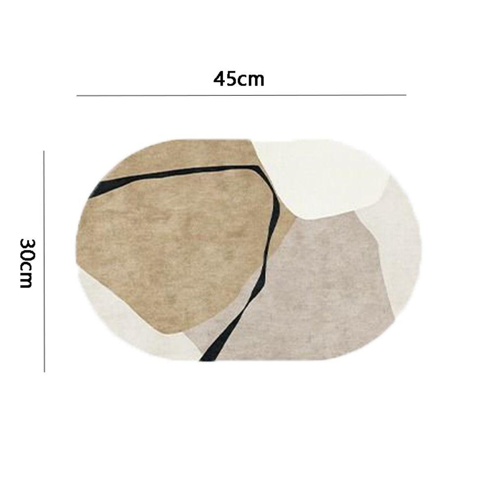 High Temperature Resistance Coasters Waterproof Placemat Oval PVC Leather Table Mats Cooking Table