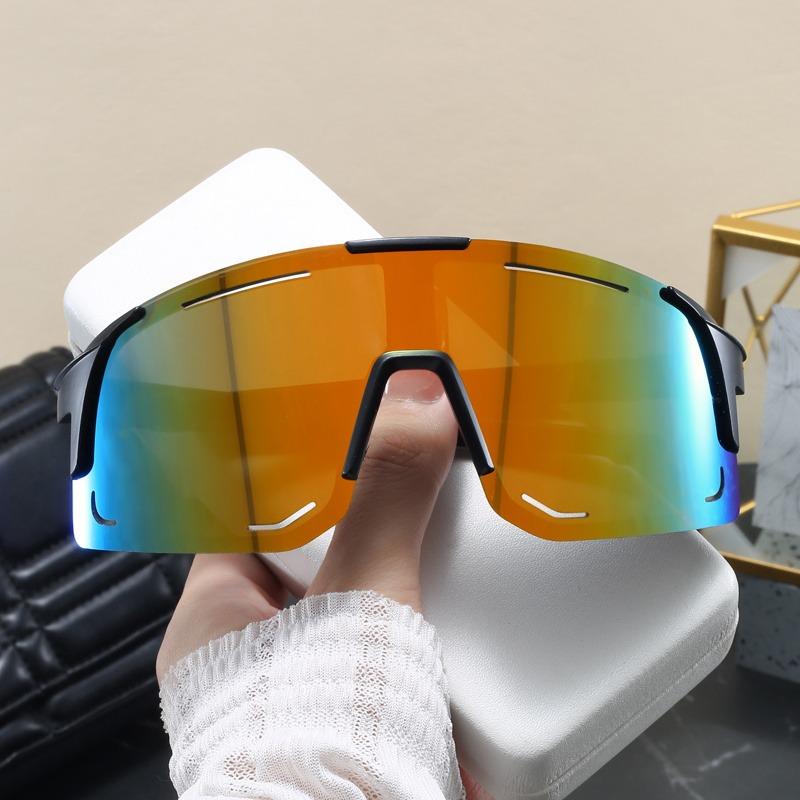 1/2pc Unisex Oversized Cycling Sunglasses, Anti-glare, Lightweight, Perfect Outdoor Gift