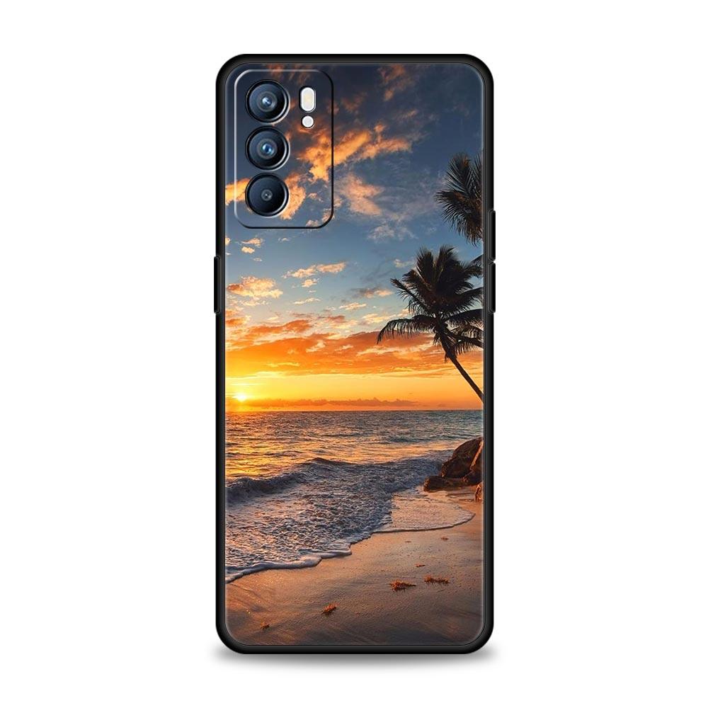 Sommerzeit-Rendering-Hülle für Oppo Find X6 Pro X5 A54 A53 A52 A9 A15 A95 A17 A16 A76 A74 A57 A31 Reno8 Reno7 Reno6 Pro 5G Abdeckung