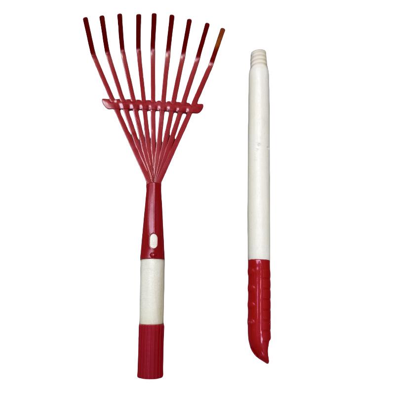 Set de Herramientas de Jardín Desmontables de 4 Piezas: Pala, Azada, Rastrillo para Deshierbar, Herramienta de Excavación para Tierra y Arena