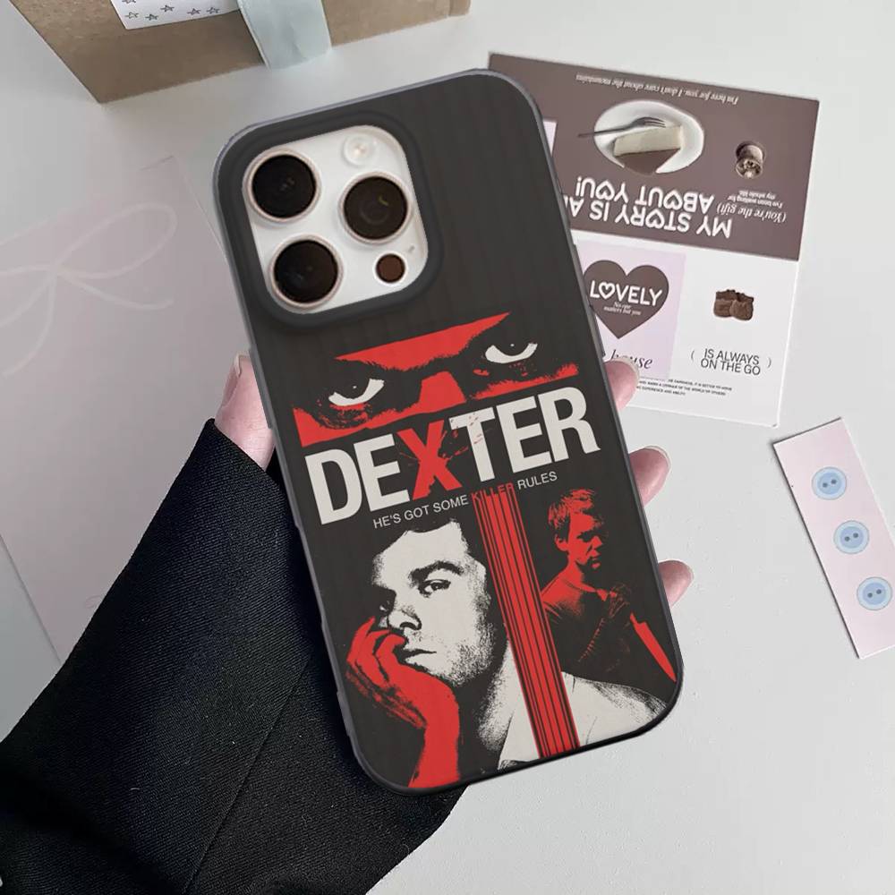 

Декстер Морган Для IPhone 16 15 11 12 13 14 17 Pro Max PLUS Pro Мягкий Гофрированный Силиконовый Задний Чехол для Телефона iPhone 13 pro