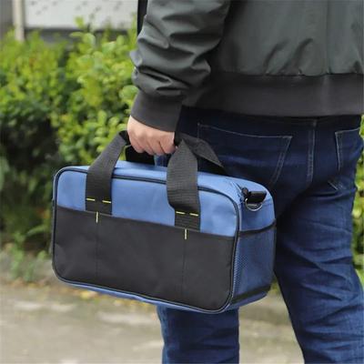 Oxford Cloth Tool Bag with 6 Pockets Large Capacity Wear-resistant Waterproof Tools Organizer Handbag for Electrician Carpenter