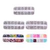1 Set Round Nail Art Rhinestone Kit 12 Grids Assorted Size Decoration Fake Gems