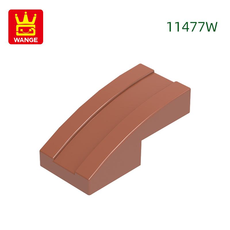 333Pcs/lot 11477W Slope Curved 2 x1 Block Moc Colour Accessories Compatible with with Brick DIY Children's Toy Building Assembly Parts