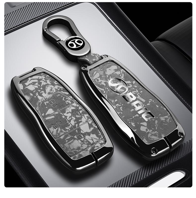 BAIC Car Key Case for BJ20/X7/EU7/EU5 – Premium Metal Protective Hanging Bag for Men