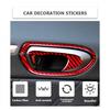 8Pcs For Honda Civic 2006-11 Carbon Fiber Interior Door Handle Frame Cover Trim