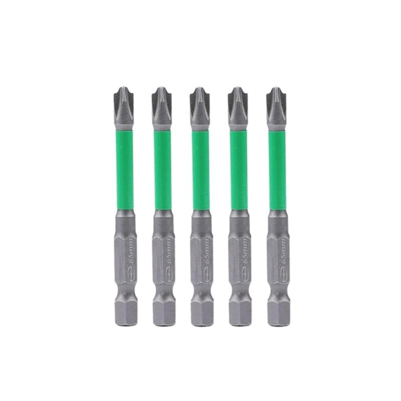 

5Pcs FPH2 Magnetic Screwdriver Bit Set 65mm 110mm Special Slotted Cross Screwdriver Bits for Electrician 1