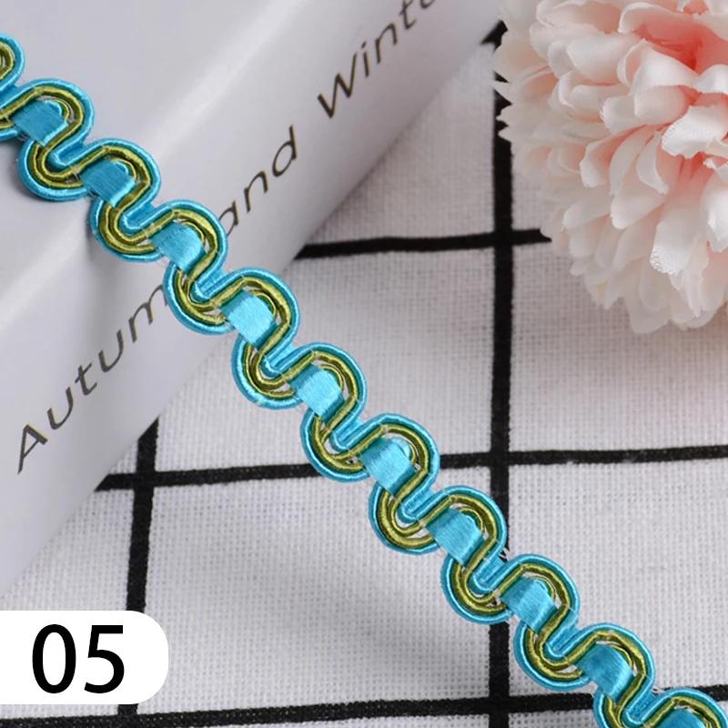 15 Meter Curtain Fringe Lace Edge 1.2cm Width Tassel Lace Trim Ribbon For Sewing Sofa Pillow Home Upholstery DIY Accessories