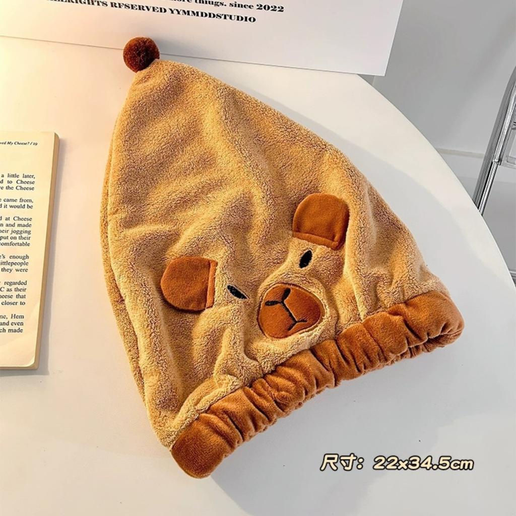 Thickened Quick-drying Shower Cap, Cute Hair Drying Cap, Shower Cap, Head Wrap Towel