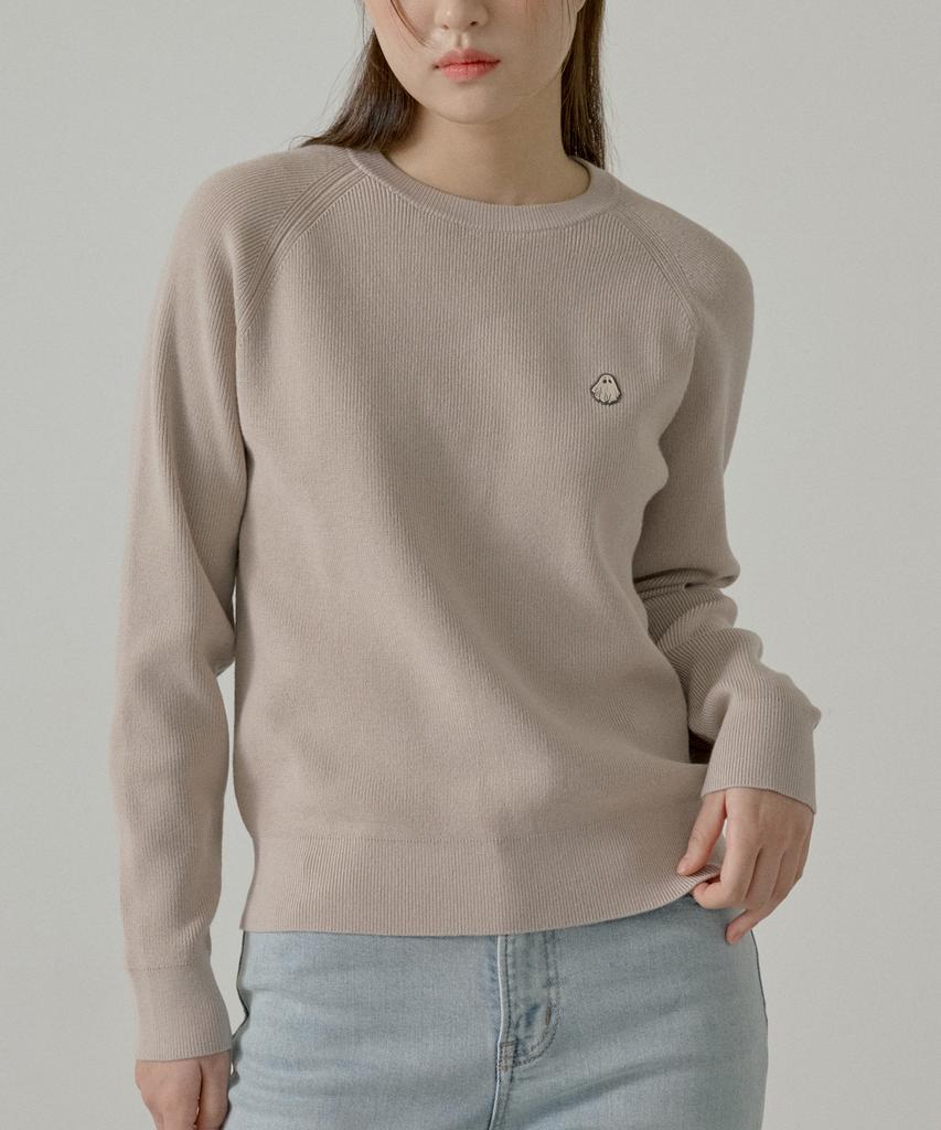 HYPERREET Unisex Hazzi Raglan Active Round Knit [Light Beige]_Hg1Sw010