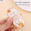Hot TPU Car Flip Key Case Cover Shell For Peugeot 208 308 408 508 2008 3008 4008 5008 For Citroen C3 C4 CACTUS C6 C8 Accessories