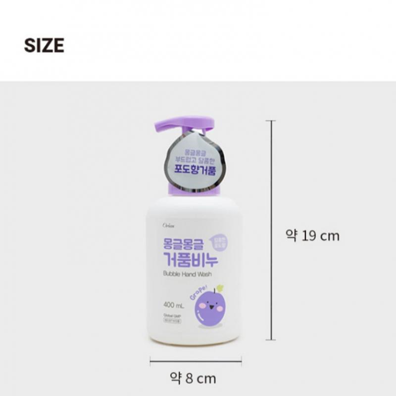 Daiso Mongle Mongle Seifenblasenseife, Traubenduft, 400 ml