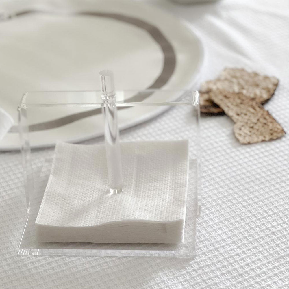New Sleek Lucite Napkin Holder Acrylic Tissue Box Holder Desktop Napkin Holder Tissue Box Organizer El Restaurant Table Decor