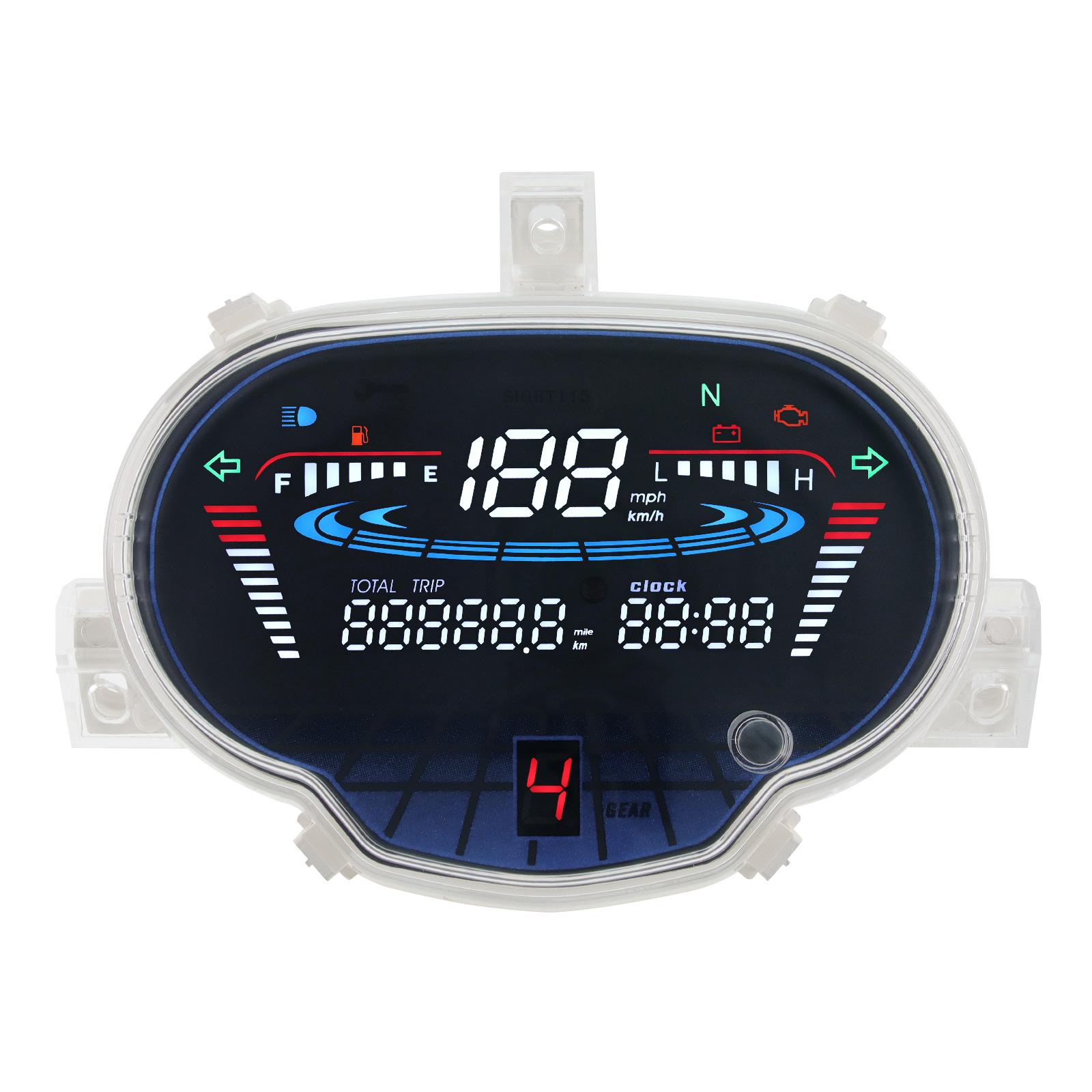 

Motorcycle Digital Speed Meter Tachometer Motor Electronic Instrument For Yamaha Sight 115/Crypton Fi 114 Sirius fi VEGA RR/VEGA Customized MT0113