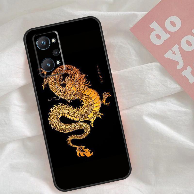 Fashion Chinese Dragon Case For Realme C51 C75 C63 C61 C55 C53 C35 C65 C67 C71 15 11 12 13 14 Pro Plus GT6 GT7 Pro