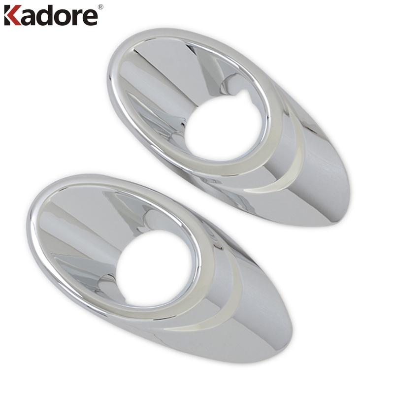 Chevrolet Aveo 2011 2012 2013 için Krom Araba Ön Sis Lambası Lambası Kapağı Kaplama Baş Sis Lambası Sis Lambası Çerçevesi Çerçeve Kaplamaları Aksesuarlar