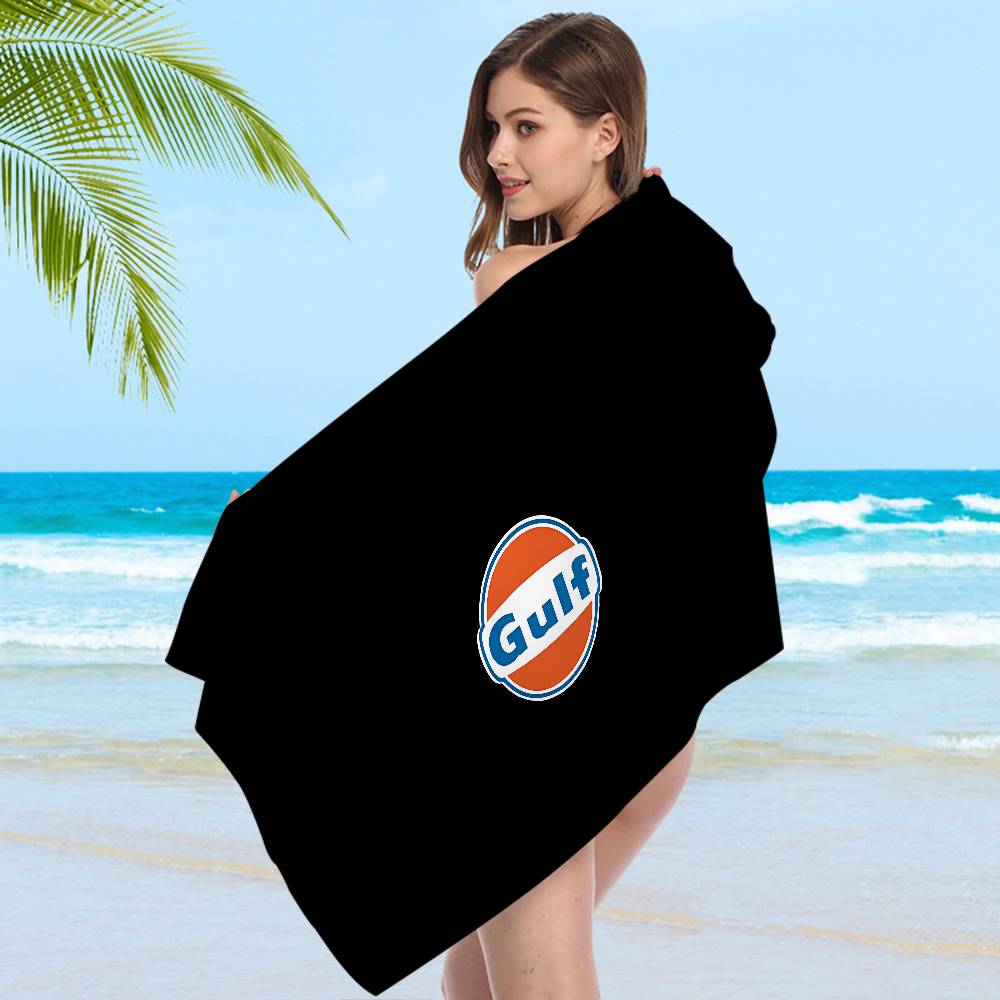 Manta de Microfibra para Coche de Carreras G-Gulf Secado Rápido Toallas de Playa Impresión Oversize Super Absorbente Manta Toalla para Piscina