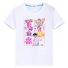T Shirt for Kids Boy 10year Saja Boys  Print 100%Cotton Cute Tops Y2k  Anime Short Kpop Demon Hunters Kawaii Tees Girls Clothes
