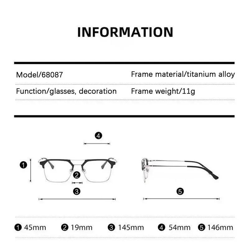 Luxury Brand Square Black Frame Myopia Glasses Anti-Blue Light Blocking Eyewear for Men and Women Near Sight Unisex Diopter