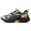 Morphic Comfortable Shock Absorbing Durable Low Top Running Shoes Men Sneaker Black White Yellow 395919-01