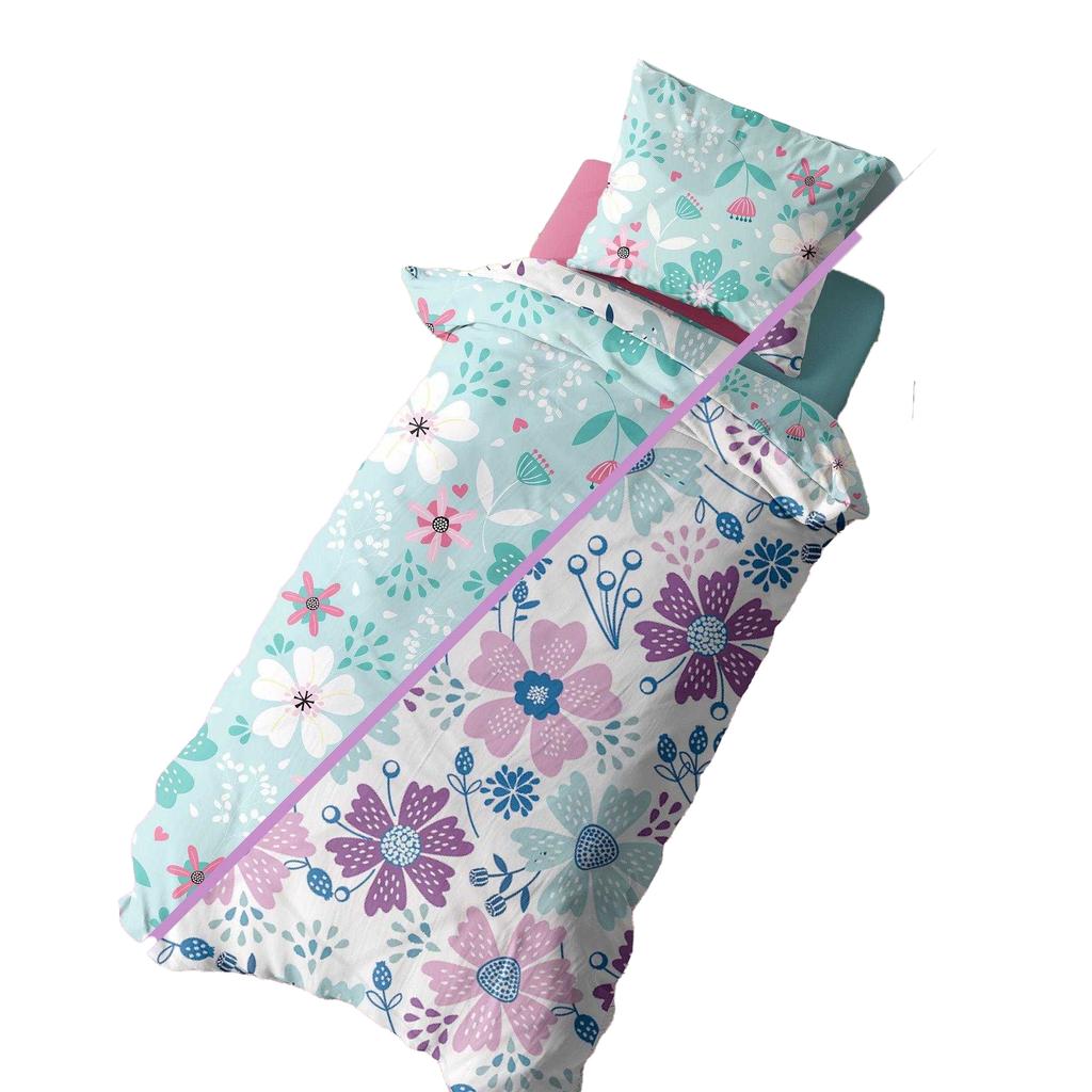 K Collection Rotary Floral Panelled Duvet Set