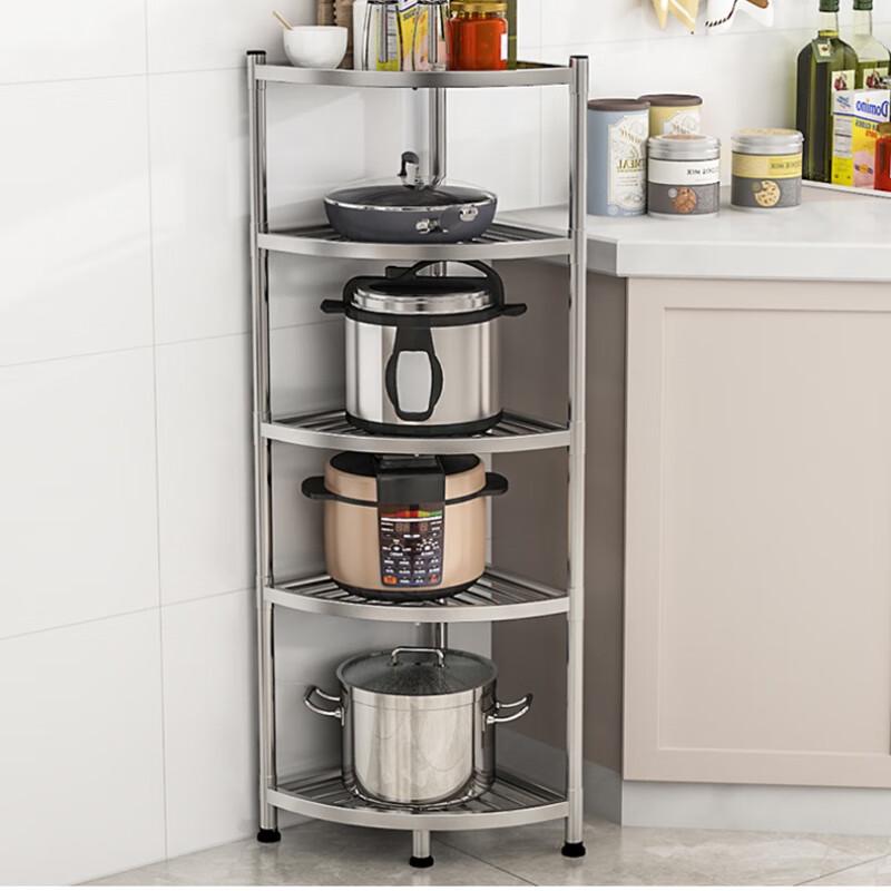 Naijiang Edelstahl-Dreieck-Eckküchenregal