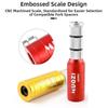 28.6 Fork Stem Extender Invisible Type Aluminum Alloy Handlebar Stem Extension Embossed Ruler Anti-slip Handlebar Riser Adaptor