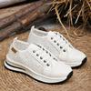 Fashion Spring and Summer 2025 New Breathable Hollowed Out Mesh Sneakers for Women Casual Thick Bottom Lace-up Women's Vulcanize Shoes