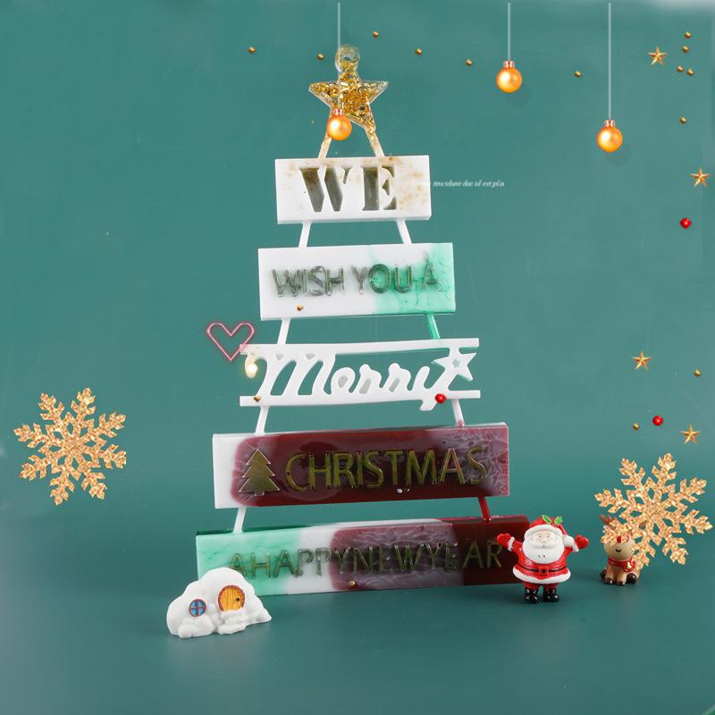 

Сделай сам Кристальная эпоксидная форма Рождественская елка Листинг Украшение Рождественский материал Украшения Рождественская силиконовая форма