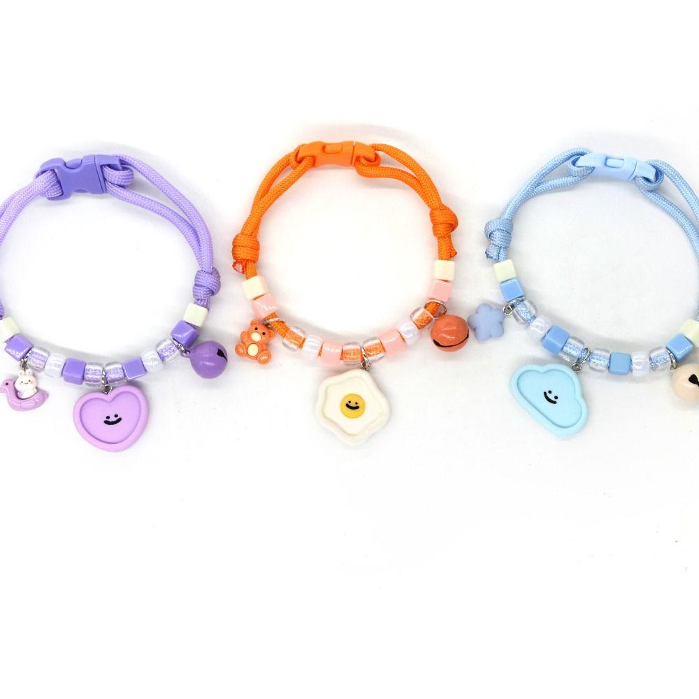 Cartoon Cartoon Small Pendant Adjustable Pet Cat Dog Necklace New Puppy Neck Ornament Accessories