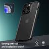 For iPhone 15 Pro Case Carbon Fiber Texture Anti-Scratch TPU+PC Back Cover