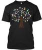 Birds Tree T Shirt Made In the USA Size S To 5XL