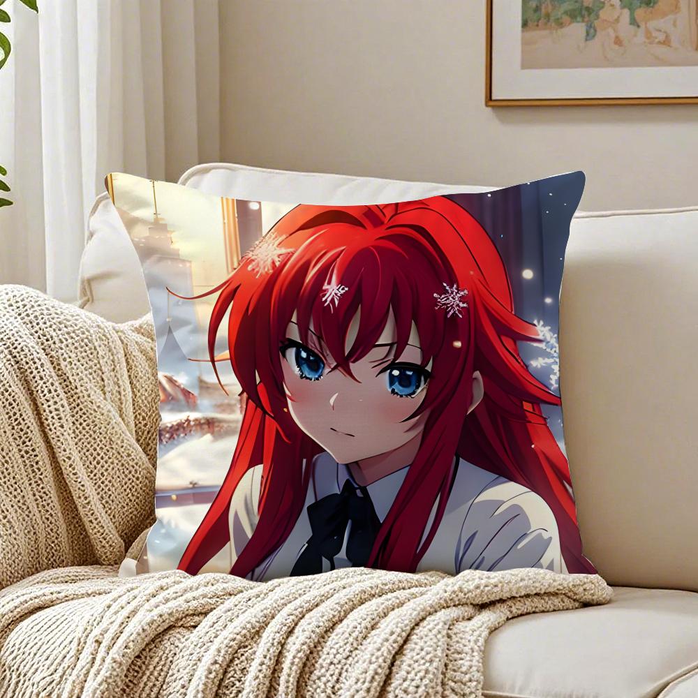 Fantasy Japanese Anime HHigh School DxD anime Cushion Cover Pillowcase Antidustmite living Room Sofa Decor Cushion Room