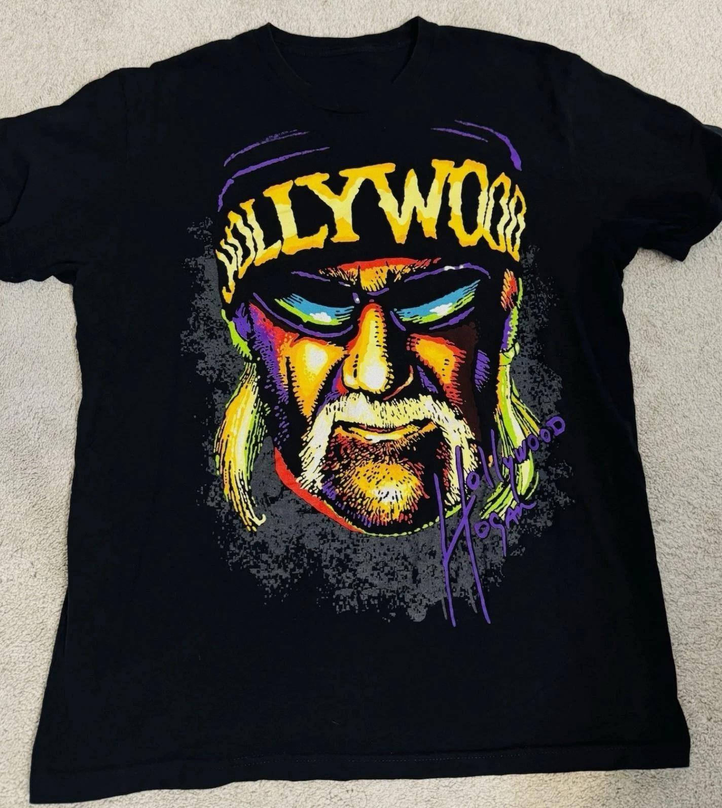 

RARE Hulk Hogan Hollywood Hogan T Shirt Black All Size S-5Xl L