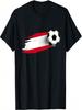 Austria Flag Jersey Austrian Soccer Team Austrian T-Shirt(1)