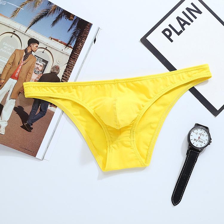 Solid Color Cotton Comfortable Breathable Triangle Underwear for Men Men's Triangle Underwear