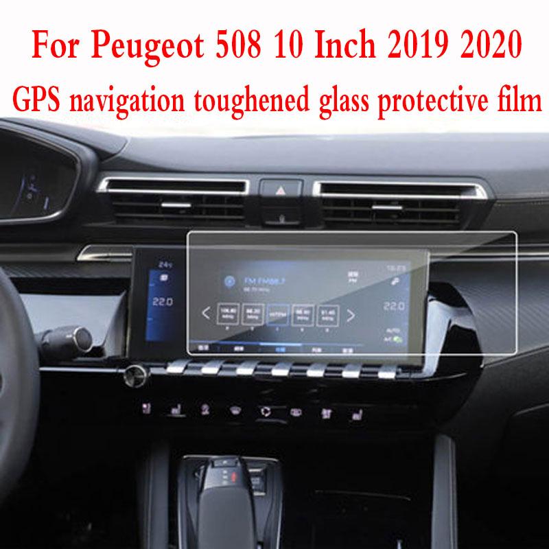 Tempered glass protective film Anti-scratch Film For Peugeot 508 10 Inch 2019 2020 gps navigation