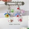 Adorable Ice Cream Design Crystal Phone Lanyard Green Pendant Keychain Gift Unisex Ice Cream Cup Keychain for Her