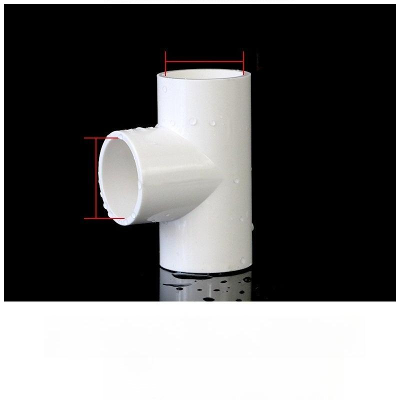 

20/25/32/40/50/63mm PVC Tee Connector T-type 3 Way Tube Adapter Water Pipe Fittings Irrigation Water Supply System Pipe Joint 32mm білий