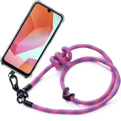 Schutzhülle - BOOLING - Samsung Galaxy A26 5G - Flexibel - Kratzfest - Rosa Lanyard