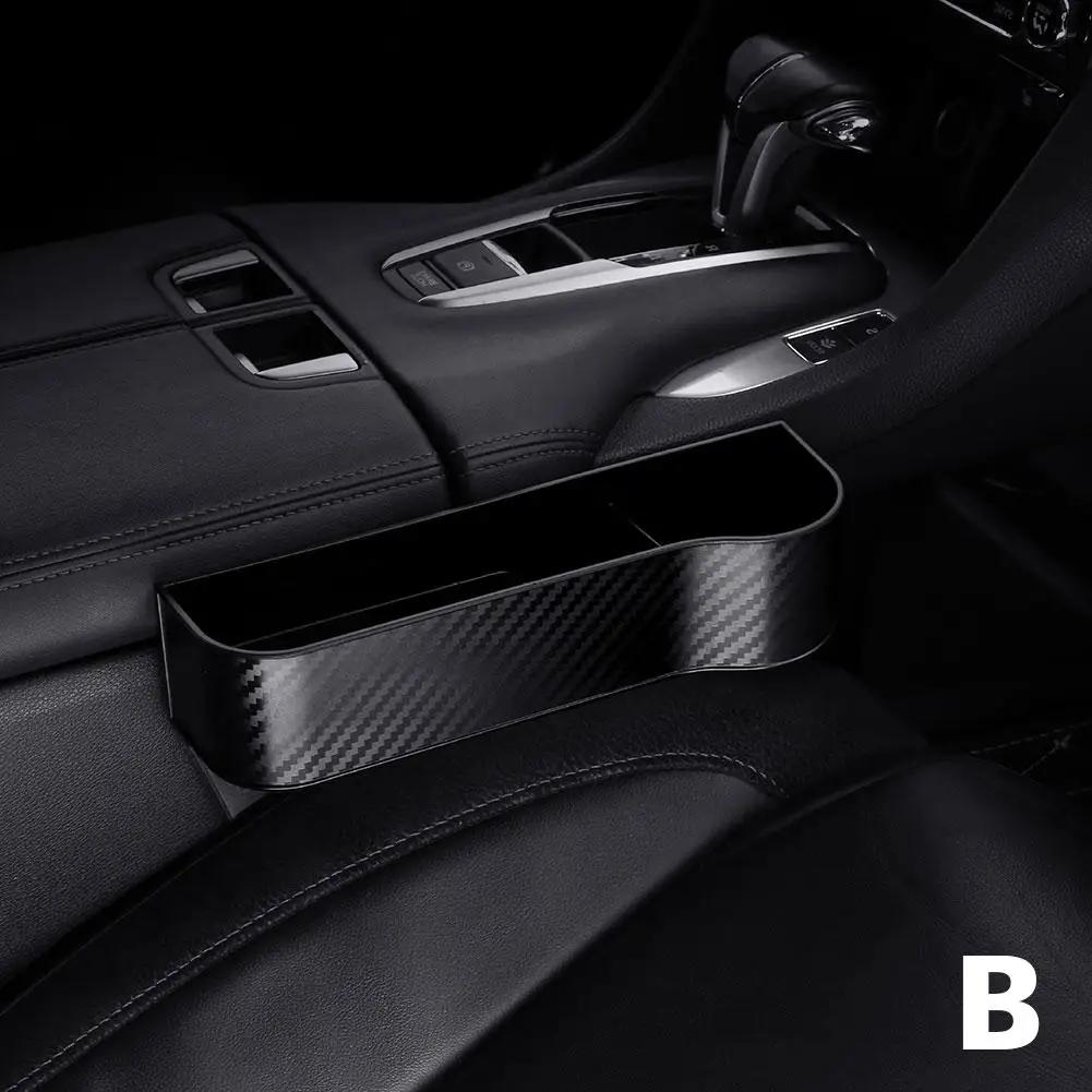 Car Storage Box Organizer Universal Car Seat Slit Pocket Catcher Organizer Central Control Slot Box Card Phone Key Pocket