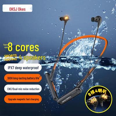 OKSJ Neckband Bluetooth Sports Earphones
