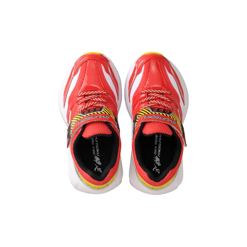 Shunsoku Kids Shinkalion Sneakers for Wide SJC Boys, Lightweight, Width, 16-21cm, 3E, 1500, Red, 17.0cm